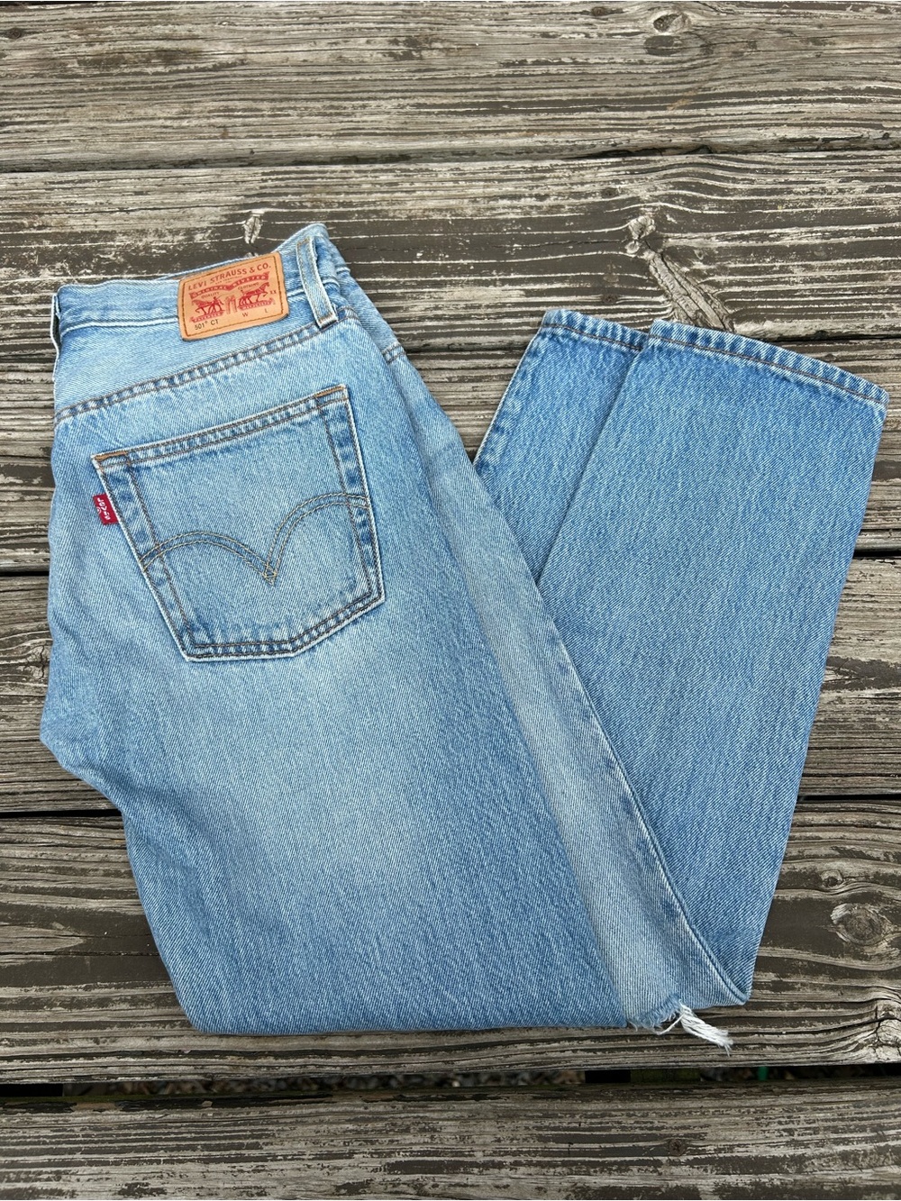 Vintage Levi’s 501 Button Fly Jeans Distressed - 24